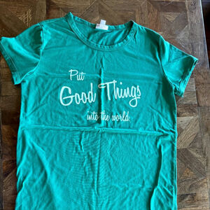 LLR "Put good things into the world" LIV t-shirt